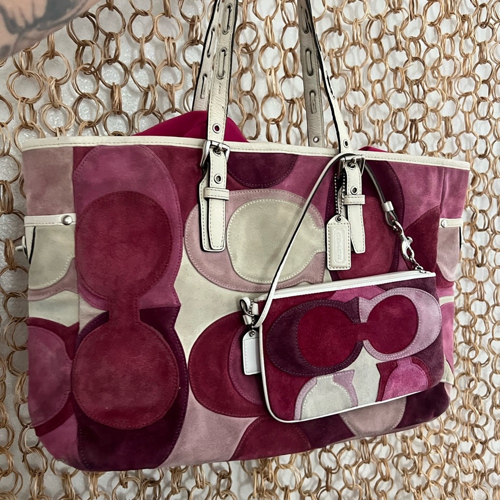 Vintage Coach gallery optic tote